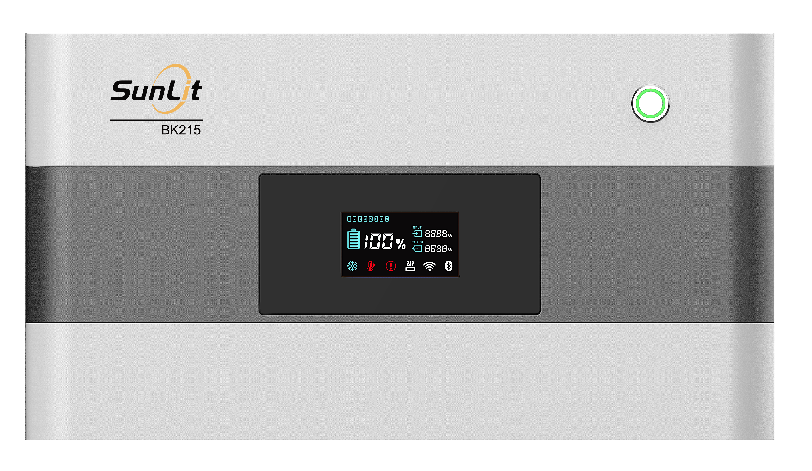 SunLit BK215 — Kopfmodul und Batteriespeicher für Balkonkraftwerke 2.150 Wh SunLit BK215 — Kopfmodul und Batteriespeicher für Balkonkraftwerke 2.150 Wh