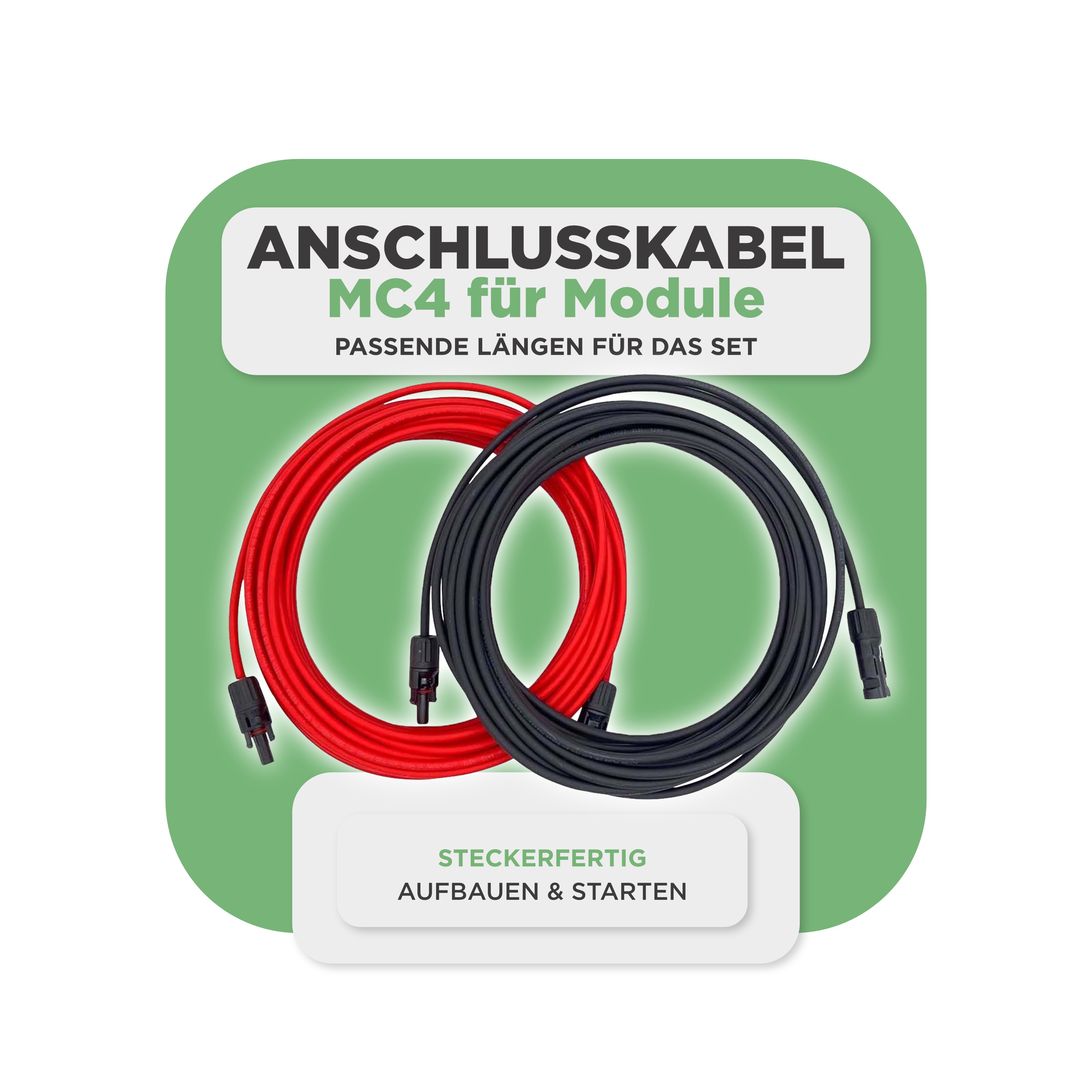 Balkonkraftwerk Trapezblech 830 Wp — APsystems EZ1-M 800 W / Trina Solar / 415 Wp (Full Black, Glas-Folie) / Standard Halterung / eine Reihe hochkant / 2 Module / 20 m