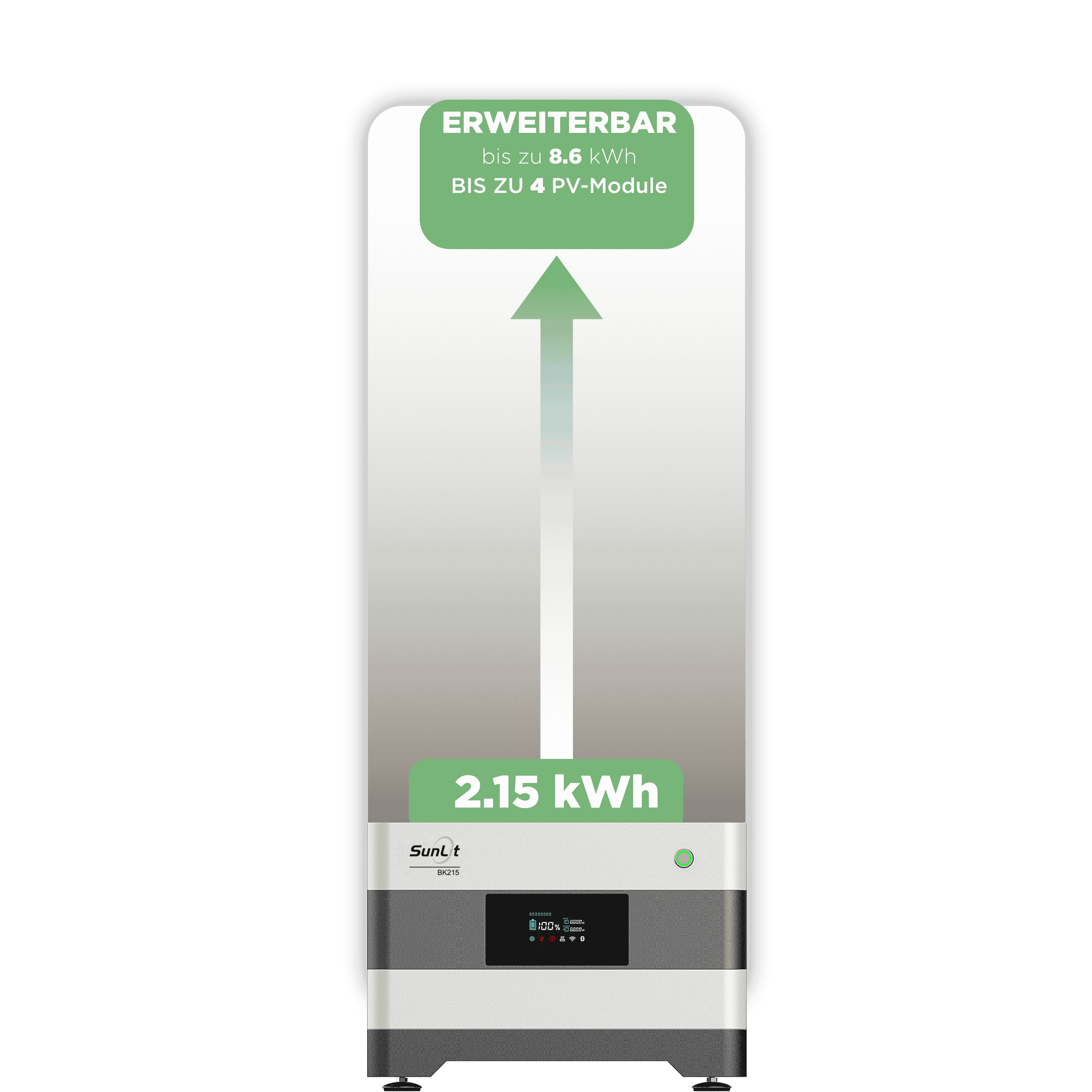 Sunlit Balkonkraftwerkspeicher — 2.150 Wh Sunlit Balkonkraftwerkspeicher — 2.150 Wh