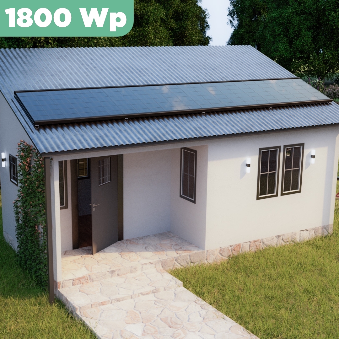 Balkonkraftwerk Trapezblech 1800 Wp — APsystems EZ1-M 800 W / Trina Solar / 450 Wp (Glas-Glas) / Premium Halterung / eine Reihe quer / 4 Module / 15 m